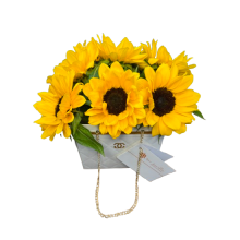 Cartera Luxury con 6 Girasoles